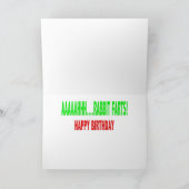 Kaninchen-Furzen (Geburtskarte) Karte (Innenseite)