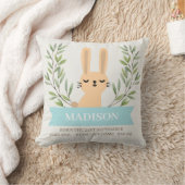Kaninchen Geburtsstat Custom Pillow - Hasen Kissen (Decke)