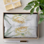 Kaninchen Gelbe Daffodische Blume Französisch Dreh Seidenpapier (Geschenk)