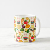 Kaninchen Gemüsesorten Bauer Kaffeetasse (VorderseiteRechts)