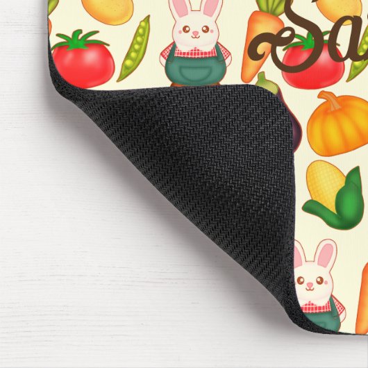 Kaninchen Gemüsesorten Bauer Mousepad (Ecke)