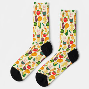 Kaninchen Gemüsesorten Bauer Socken