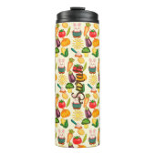 Kaninchen Gemüsesorten Bauer Thermosbecher (Vorderseite)