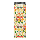 Kaninchen Gemüsesorten Bauer Thermosbecher (Rückseite)