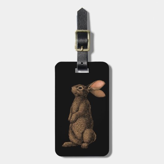 Kaninchen Gepäckanhänger (Vorderseite vertikal)