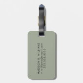 Kaninchen Gepäckanhänger (Rückseite vertikal)