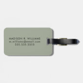 Kaninchen Gepäckanhänger (Rückseite horizontal)