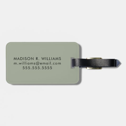 Kaninchen Gepäckanhänger (Rückseite horizontal)