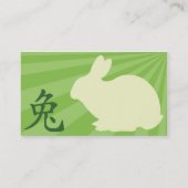 Kaninchen - Geschäft Visitenkarte (Rückseite)