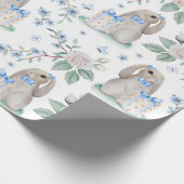 Kaninchen-Geschenke Geschenkpapier (Ecke)