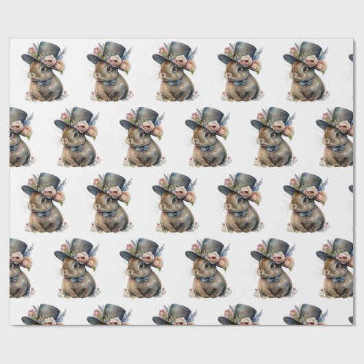 Kaninchen Geschenkpapier (Flach)