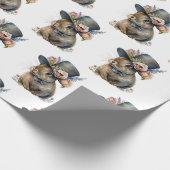 Kaninchen Geschenkpapier (Ecke)