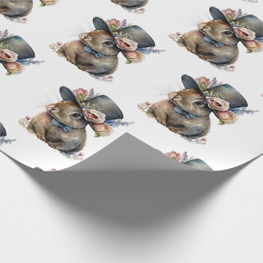 Kaninchen Geschenkpapier (Ecke)