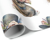 Kaninchen Geschenkpapier (Rolleneckpunkt)