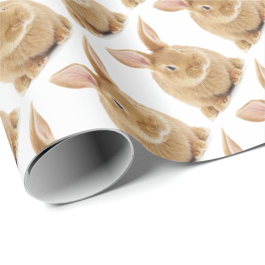 Kaninchen Geschenkpapier (Rolleneckpunkt)