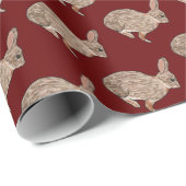 Kaninchen Geschenkpapier (Rolleneckpunkt)