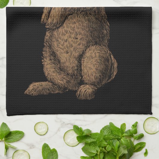 Kaninchen Geschirrtuch (Gefaltet)