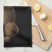 Kaninchen Geschirrtuch (Viertel Falte)