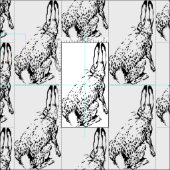 Kaninchen-Gewebe Stoff (Kachel)