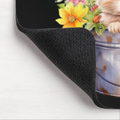 Kaninchen-Grafik für Mädchen Blütenfrühlingszeit Mousepad (Ecke)