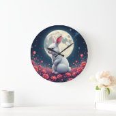 Kaninchen Große Wanduhr (Zuhause)