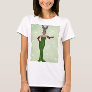 Kaninchen-Grün-Kleid 2 T-Shirt