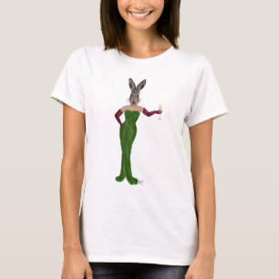Kaninchen-Grün-Kleid 3 T-Shirt