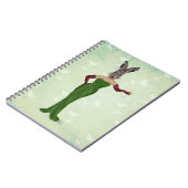 Kaninchen Grünes Kleid 3 Notizblock (Linke Seite)