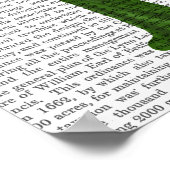 Kaninchen Grünes Kleid Poster (Ecke)