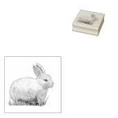 Kaninchen Gummistempel (Stempel)