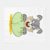 Kaninchen Halloween Fleecedecke (Vorderseite (Horizontal))