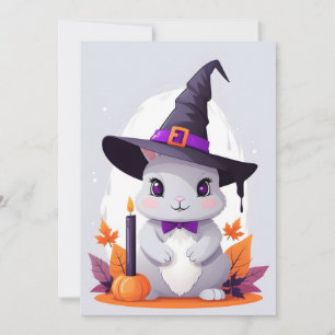 Kaninchen Halloween Niedlich Adorable Funny Animal Einladung