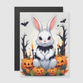 Kaninchen Halloween Niedlich Adorable Funny Animal Magnetkarte (Vorne/Hinten)