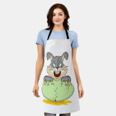 Kaninchen Halloween Schürze (Getragen)