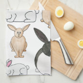 Kaninchen Handtuch (Viertel Falte)