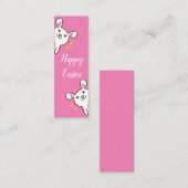 Kaninchen-Happy-Oster-Lesezeichen Mini Visitenkarte (Vorne/Hinten)