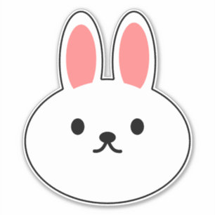 Kaninchen-Hase  Aufkleber
