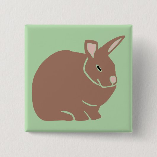 Kaninchen-Hase Button (Vorderseite)