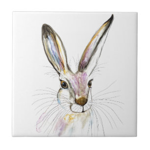 Kaninchen Hase Florales Tier Wilde Tiere Niedlich Fliese