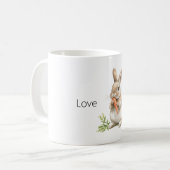 Kaninchen Hase Karotte Kaffeetasse (Vorderseite Links)