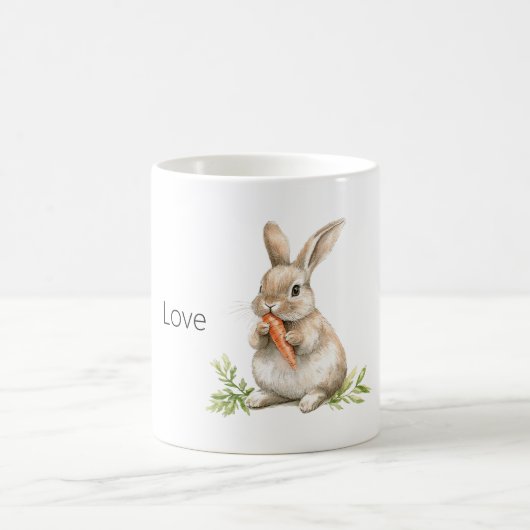 Kaninchen Hase Karotte Kaffeetasse (Mittel)