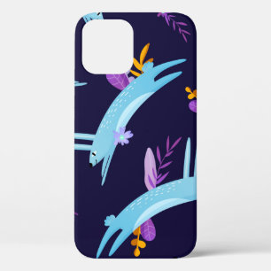 Kaninchen-Hasen nahtlos im Cartoon-Stil. Fu Case-Mate iPhone Hülle