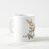 Kaninchen-Hasen-Träume Karotte Kaffeetasse (Vorderseite Links)