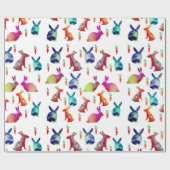 Kaninchen Himmel, Ostern Geschenkpapier (Flach)