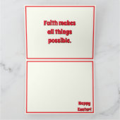 Kaninchen Holiday Oster Moderne Sammlung Karte (Innenseite)