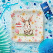 Kaninchen Holiday Oster Moderne Sammlung Pappteller (Party)