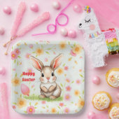 Kaninchen Holiday Oster Moderne Sammlung Pappteller (Party)