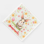 Kaninchen Holiday Oster Moderne Sammlung Serviette (Ecke)