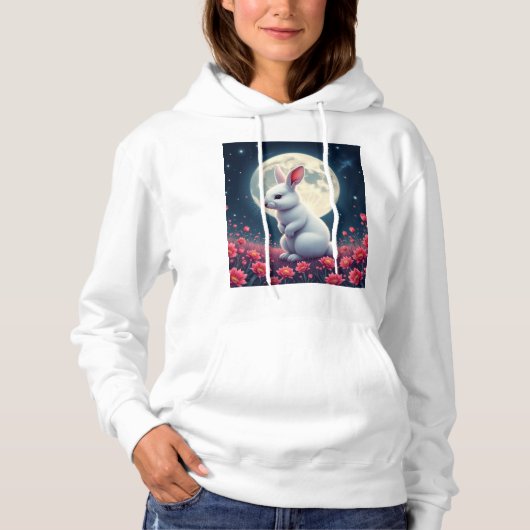 Kaninchen Hoodie (Vorderseite)