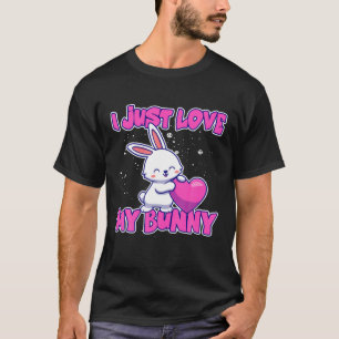 Kaninchen I gerade Liebe mein Hasen T-Shirt